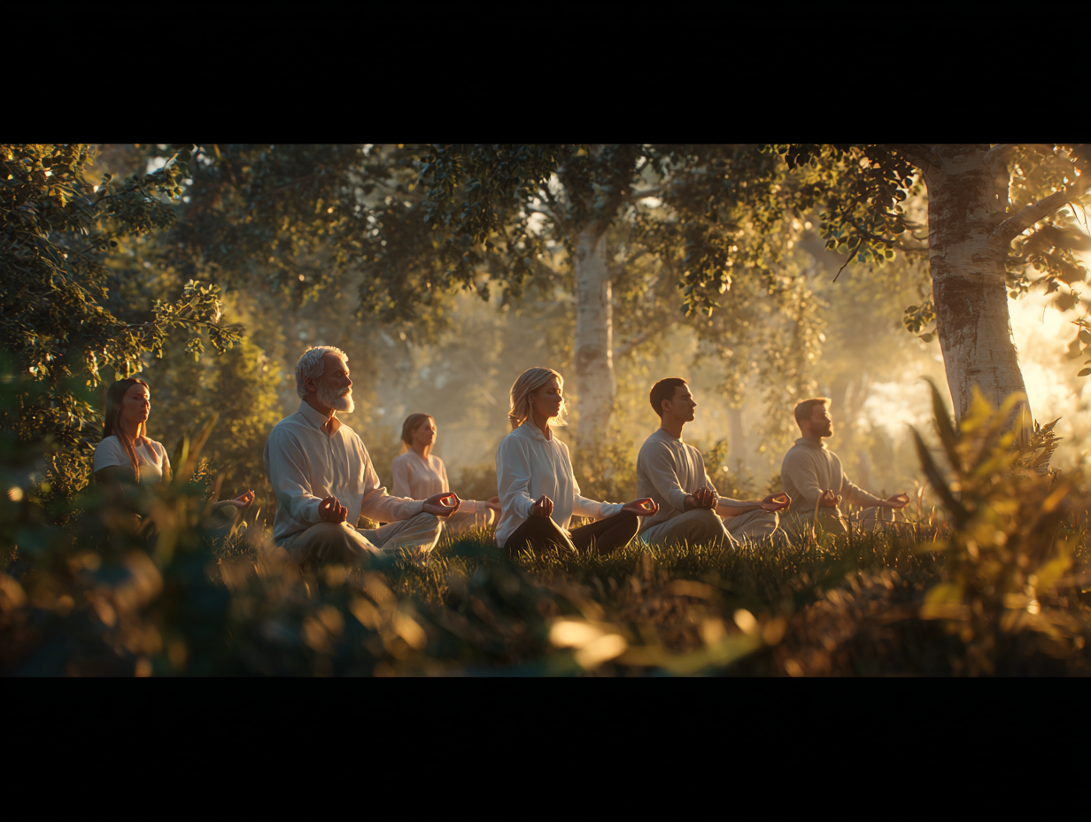 Інструктор йоги демонструє асану в світлій студії